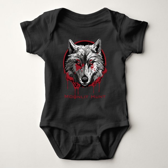 Moonlit Hunt Baby Bodysuit (Front)