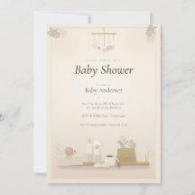 Moonlit Hygge Baby Shower Invitation