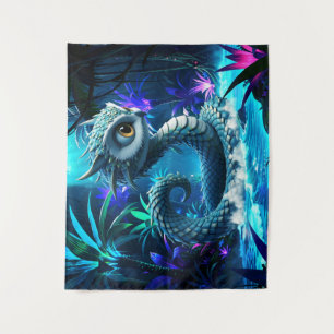Moonlit Jungle Guardian – Enchanted Owl Tapestry