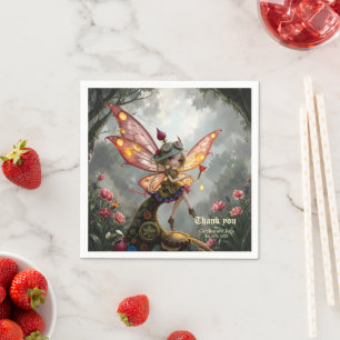 Moonlit Keeper of Clockwork Light Napkin
