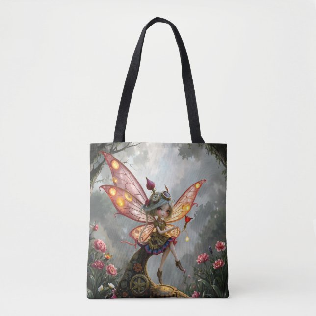 Moonlit Keeper of Clockwork Light. Tote Bag (Front)