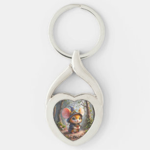 Moonlit Keeper of Tiny Wonders. Key Ring