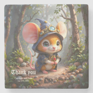 Moonlit Keeper of Tiny Wonders. Stone Coaster