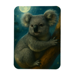 Moonlit Koala Perch Magnet