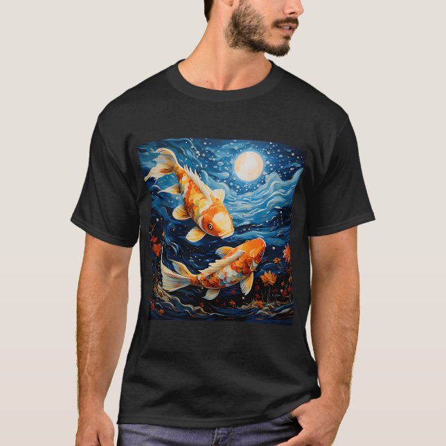 Moonlit Koi T-Shirt (Front)