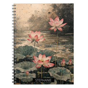 Moonlit Lotus Lake (3) Notebook