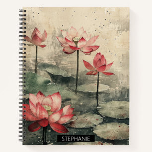 Moonlit Lotus Lake (6) Notebook