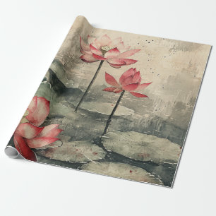 Moonlit Lotus Lake (6) Wrapping Paper