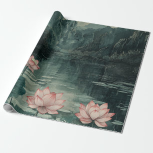 Moonlit Lotus Lake (8) Wrapping Paper