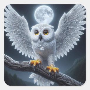 Moonlit Majesty Square Sticker