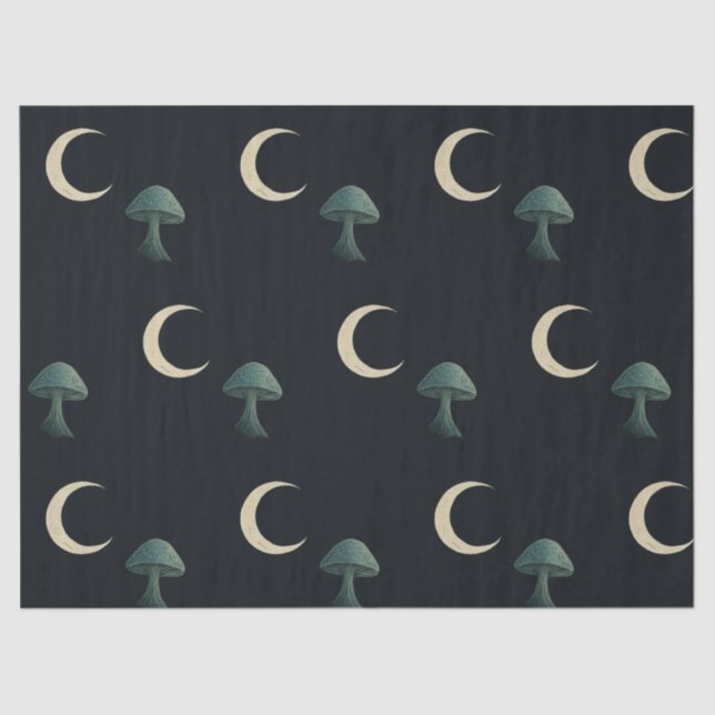 Moonlit Masquerade Elegant Halloween Tissue Paper (Front)