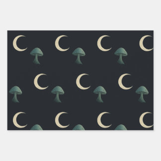 Moonlit Masquerade Elegant Halloween Wrapping Paper Sheet
