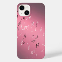 Moonlit Melody: Elegant Musical Notes iPhone Case