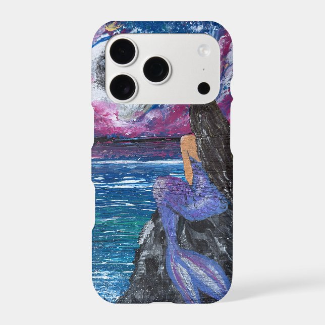 Moonlit mermaid handmade artwork  (Back)