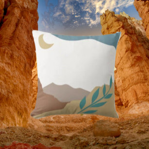 Moonlit Mountain Dream Cushion