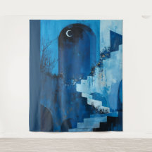 Moonlit Night Party Backdrop, Left side,