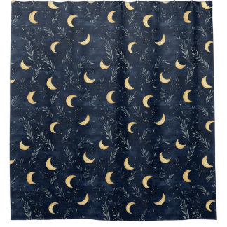 Moonlit Night Sky Shower Curtain