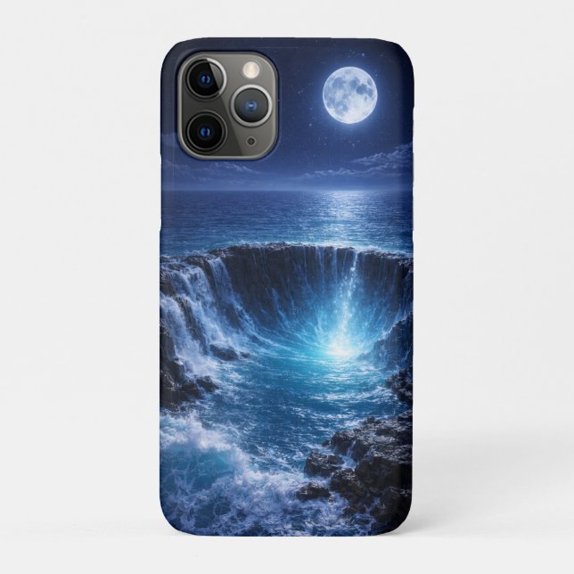 Moonlit Ocean Abyss – Mystical Fantasy Seascape Case-Mate iPhone Case (Back)
