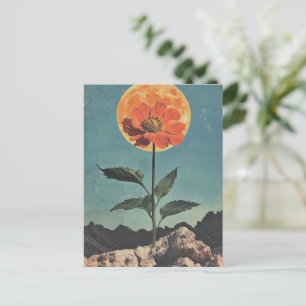 Moonlit Orange Bloom - Vintage Boho Charm (2) Postcard