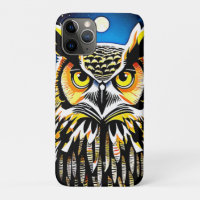 Moonlit Owl Gaze