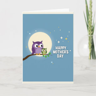 Moonlit Owls Mothers Day Card