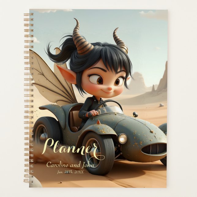 Moonlit Pixie of the Wandering Dunes.  Planner (Front)