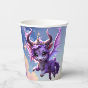 Moonlit Realm Guardian – Violet Dreamling. Paper Cups