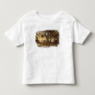Moonlit Scene of Indian Figures and Elephants amon Toddler T-Shirt