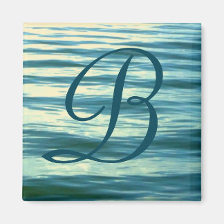 Moonlit Sea Monogrammed Stateroom Door Marker Magnet