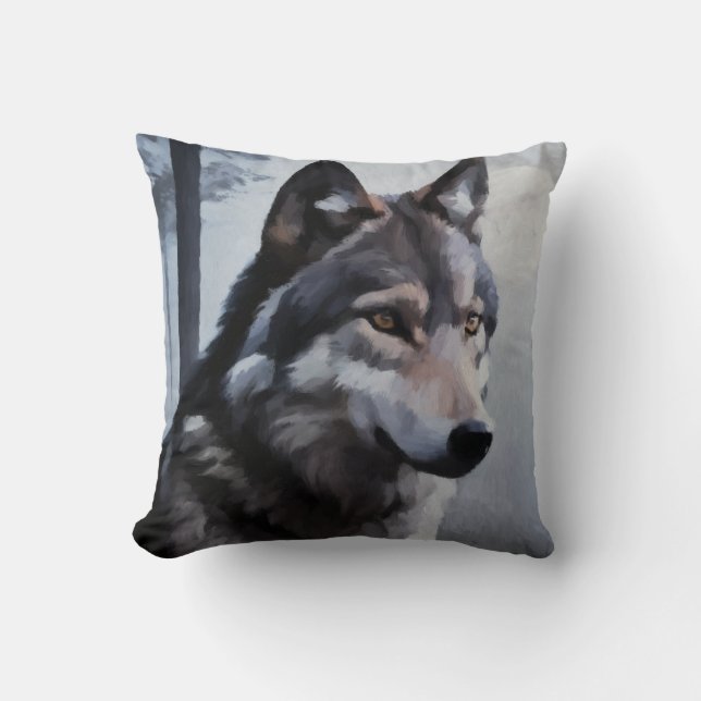 Moonlit Sentinel Cushion (Front)