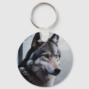 Moonlit Sentinel Key Ring