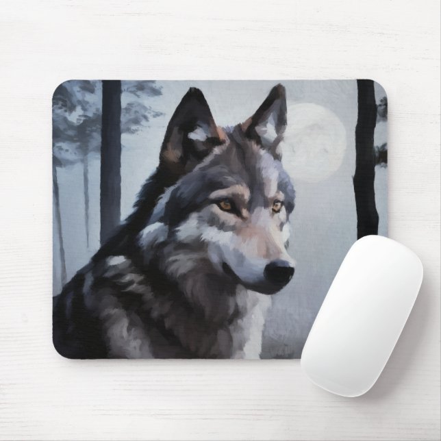 Moonlit Sentinel Mouse Pad (With Mouse)