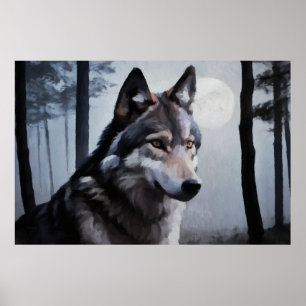 Moonlit Sentinel Poster