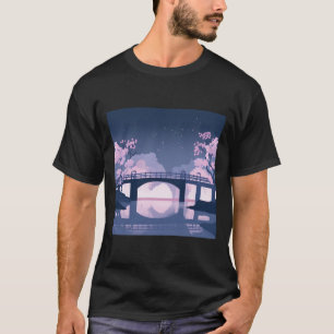 Moonlit Serenity A Bamboo Forest Symphony T-Shirt
