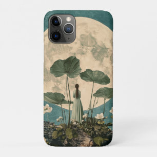 Moonlit Serenity – Vintage Lotus Scene Case-Mate iPhone Case