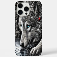 Moonlit Serenity Wolf Portrait