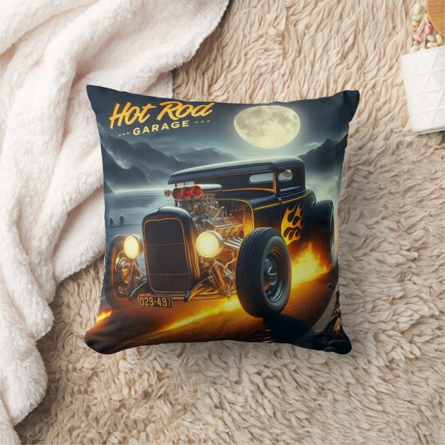 Moonlit shore cruise in a hot rod cushion (Blanket)