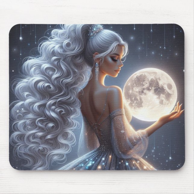 Moonlit Siren Mouse Pad (Front)