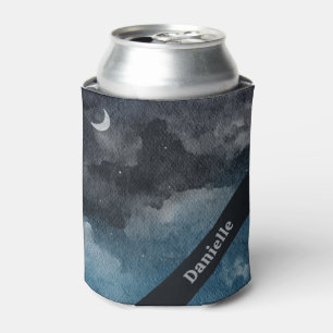 Moonlit Sky Personalised Name Can Cooler