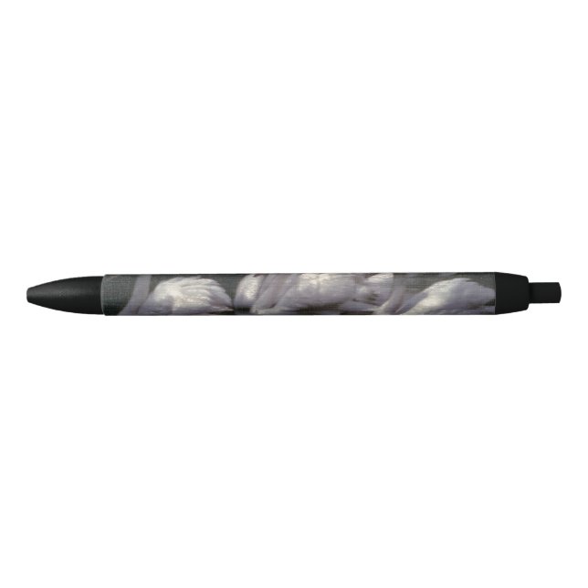 Moonlit Swan Lake Black Ink Pen (Front)