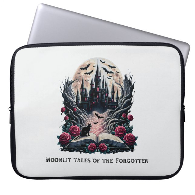 Moonlit Tales Gothic Laptop Bag (Front)