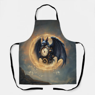 Moonlit Timekeeper – Steampunk Bat Apron