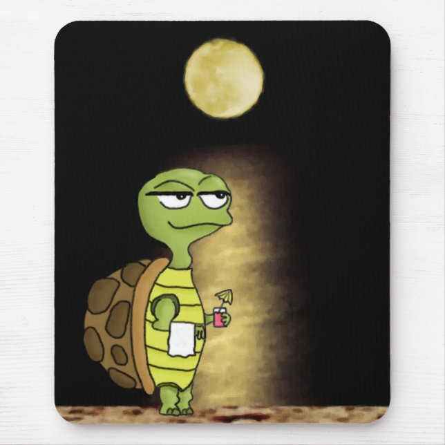 Moonlit Tortoise Mouse Pad (Front)