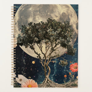 Moonlit Tree & Blossoms Planner