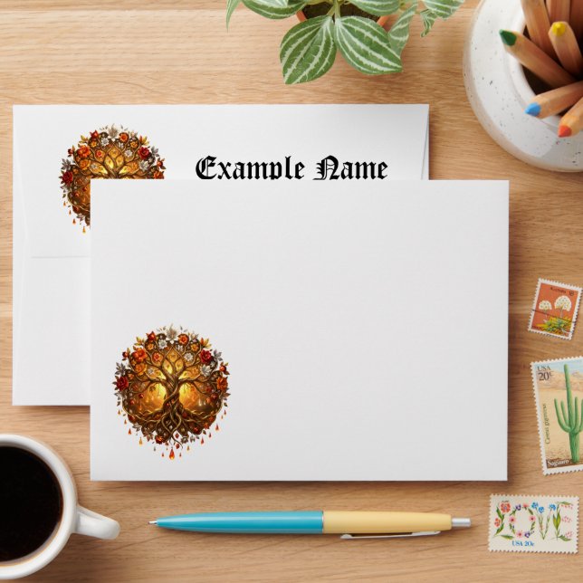 Moonlit Tree of Embered Eternity. Envelope (Desk)