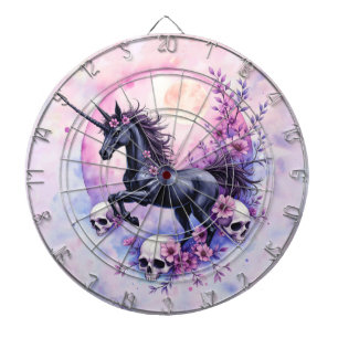 Moonlit Unicorn Among Forgotten Roses, Dartboard