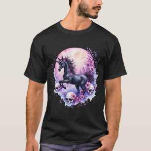 Moonlit Unicorn Among Forgotten Roses, T-Shirt