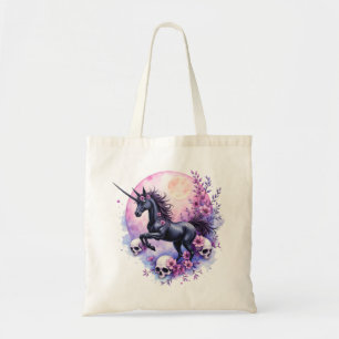 Moonlit Unicorn Among Forgotten Roses, Tote Bag