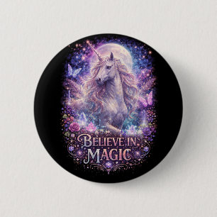 Moonlit Unicorn Dreams 6 Cm Round Badge