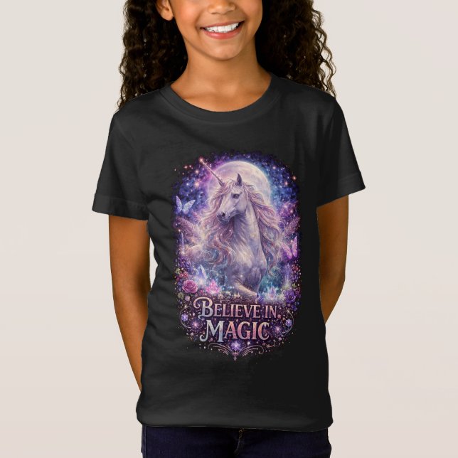 Moonlit Unicorn Dreams T-Shirt (Front)